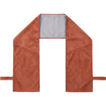 Xmkpf Dual-End Neck Training Towel with Center Mesh Panel 108 x 22 cm Terracotta Gray - Product view